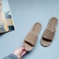 Eco home hemp slippers Women's Open-Toe sandals Non-slip flat shoes