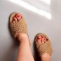 Custom boho sandals - open toe slippers for indoor strappy sandals