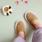 Custom slides Handmade slip ons Straw with closed toe