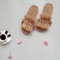 Woven sandals hemp slippers non-slip sole