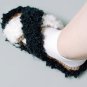 Rope sandals Eco beach Hemp slippers womens Black and White
