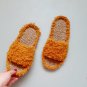 Custom slippers Mustard indoor sliders Fuzzy slide women Christmas Gift