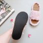 Custom slippers Pink indoor sliders Fuzzy slippers women Christmas