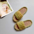 Custom slippers New Green indoor sliders Fuzzy Christmas gift