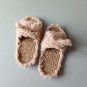 Bunny women cute slippers house non-slip sole fluffy rabbit Beige Shoes