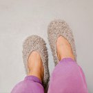 Handmade  Balet Slippers womens on non-slip soles Gray Shoes