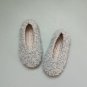 Handmade  Balet Slippers womens on non-slip soles Gray Shoes