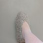 Handmade  Balet Slippers womens on non-slip soles Gray Shoes