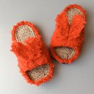 Red Bunny women cute slippers house non-slip sole fluffy rabbit Shoes