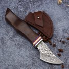 Mini Butcher Knife Miniature Leather Sheath Tiny Knives Pocket Knife