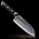 Chef Kitchen Knife 5 Inch Japanese Santoku Home Cooking Tools G10 Handle
