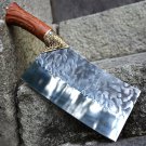 Traditional Chinese Cleaver Hand Forged Chef Knife Rosewood Handle Traditional Chinese Cleaver Hand Forged Chef Knife Rosewood Handle