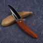 Pocket Knife Folding Blade 3.7 Inch Outdoor Camping Tool Mahogany Handle