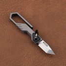 New Folding Hunting Knife M390 Steel Titanium Alloy Handle Key chain