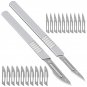 10 Surgical Sterile Blades Free Scalpel Knife Handle Medical Dental DIY Tools
