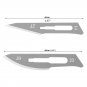 10 Surgical Sterile Blades Free Scalpel Knife Handle Medical Dental DIY Tools