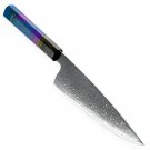 Damascus Kitchen Knife 8 Inch Chef Butcher Cooking Home Tool Meat Fish Slicing Damascus Kitchen Knife 8 Inch Chef Butcher Cooking Home Tool Meat Fish Slicing