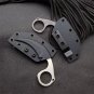 Tactical Claw Neck Knife 2.2 Inch Kydex Sheath Outdoor Tool Black Color Blade