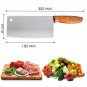 Chinese Cleaver 7 Inch Stainless Steel Vegetables Chopping Kitchen Home Tool NEW