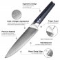 Japanese Damascus Chef Knife Kitchen Cookware Cutlery Tool Birthday Gift Blue