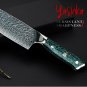 Chef Knife 8 Inch Home Cooking Slicing Kitchen Tools Cookware Cutlery  Green Red