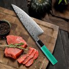Japanese Che Knife 8 Inch Damascus Blade Fish Meat Vegetables Kitchen Home Tool