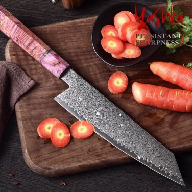 Handmade Japanese Kiritsuke Knife 8 Inch Chef Cooking Tool Minimalist Design New