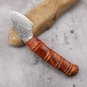 Hunting Knife 2 Inch Fixed Blade San Mai Steel Minimalist Tool Rosewood Handle