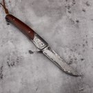Hunting Folding Knife San Mai Steel Camping Outdoor BBQ Tool Groomsmen Gift New