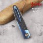 Handmade Hunting Knife Folding Blade Damascus Steel Leather Scabbard Outdoor New