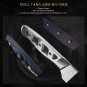 Chef Knife Damascus Steel 5" Japanese Santoku Knife Full Tang G10 Handle Blue