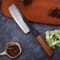 Hand Forged Nakiri Knife 160 mm San Mai Steel Vegetables Tools Cleaver Kitchen
