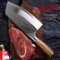 Butcher Kitchen Tool Chinese Cleaver Chef Knife Laser Pattern Stainless Steel