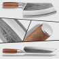 Butcher Kitchen Tool Chinese Cleaver Chef Knife Laser Pattern Stainless Steel