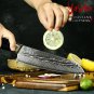 Chef Kitchen Knife Japanese Damascus Santoku Nakiri Vegetables Cutting Tool New
