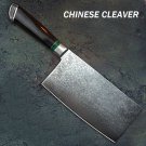 Chinese cleaver Chef Knife Hadmade Cooking Tools Sandalwood Handle Turquoise