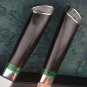 Chinese cleaver Chef Knife Hadmade Cooking Tools Sandalwood Handle Turquoise