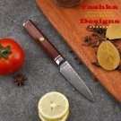 Damascus Paring Knife Chef Home Kitchen Tool BBQ Outdoor Fruits Cutlery Cookware