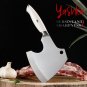 Meat Cleaver Butcher Knife Bone Chopper Axe Chef Kitchen Restaurant BBQ White
