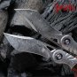 Handmade Damascus Hunting Knife VG10 Folding Blade Custom Knives Outdoor Tool