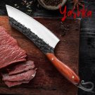 Chef Kitchen Knife Handmade Butcher Home Cooking BBQ Tool Leather Scabbard New Chef Kitchen Knife Handmade Butcher Home Cooking BBQ Tool Leather Scabbard New