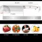 Japanese Nakiri Knife 6.8 Inch High Carbon Stainless Steel Blade Vegetables Tool