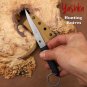 Hunting Knife Scalpel Karambit Ring Sheath Belt Clip Tactical Home Tool Silver