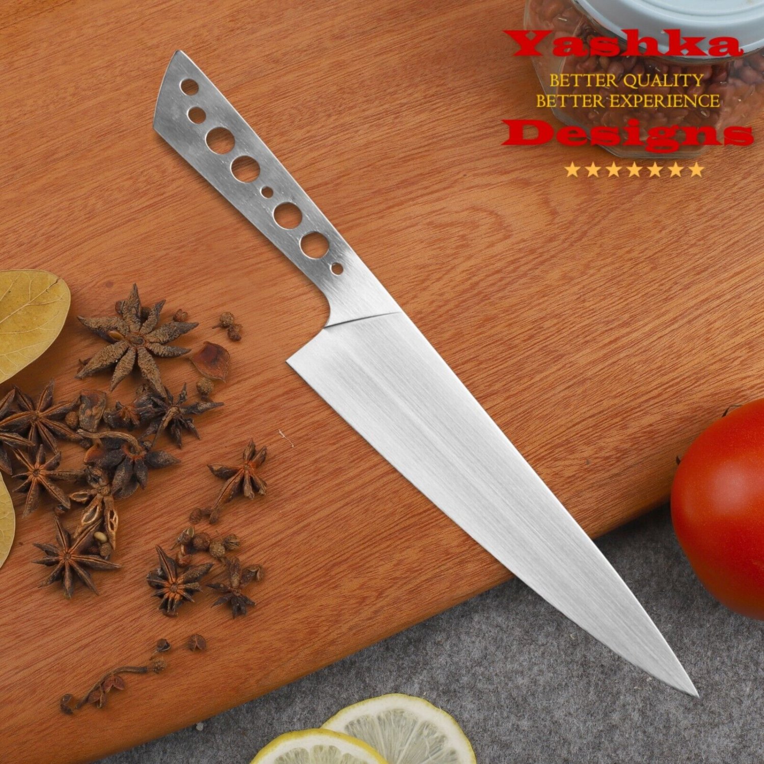 Chef Knife Blank Blade Custom Knife Making DIY Home Hobby Kitchen Tool