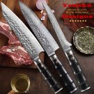 3-Piece Japanese Chef Knife Set Gyuto Kiritsuke Boning Kitchen Knives Home Tools