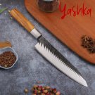 Chef Knife 8.5 Inch Chromium Steel Universal Kitchen Home Cook Tool Olive Wood