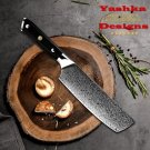 Japanese Nakiri Knife AUS-10 Damascus Steel Chef's Vegetables Kitchen Tools New