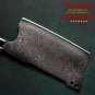 Handmade Cleaver Damascus Steel Chef Kitchen Cooking Tool Sandalwood Turquoise