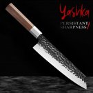 Chef Kitchen Knife Japanese Kiritsuke Hammered Blade Octagonal Handle Sashimi