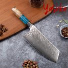 Chef Knife Kitchen Home Tool Cleaver Knives Vegetables Meat BBQ Cookware Blue Chef Knife Kitchen Home Tool Cleaver Knives Vegetables Meat BBQ Cookware Blue